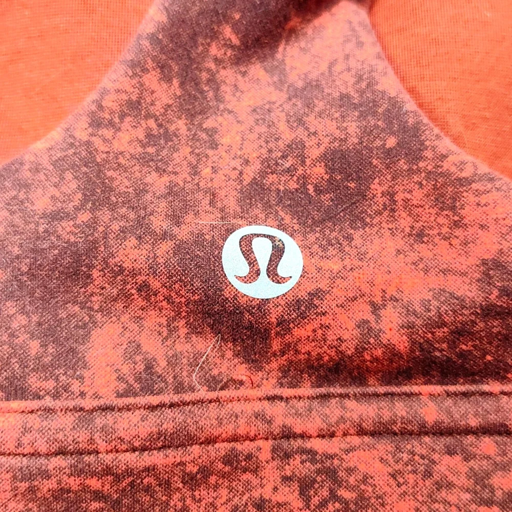Lululemon Wunder Train Longline Bra Denim Wash Autumn Print Size 4